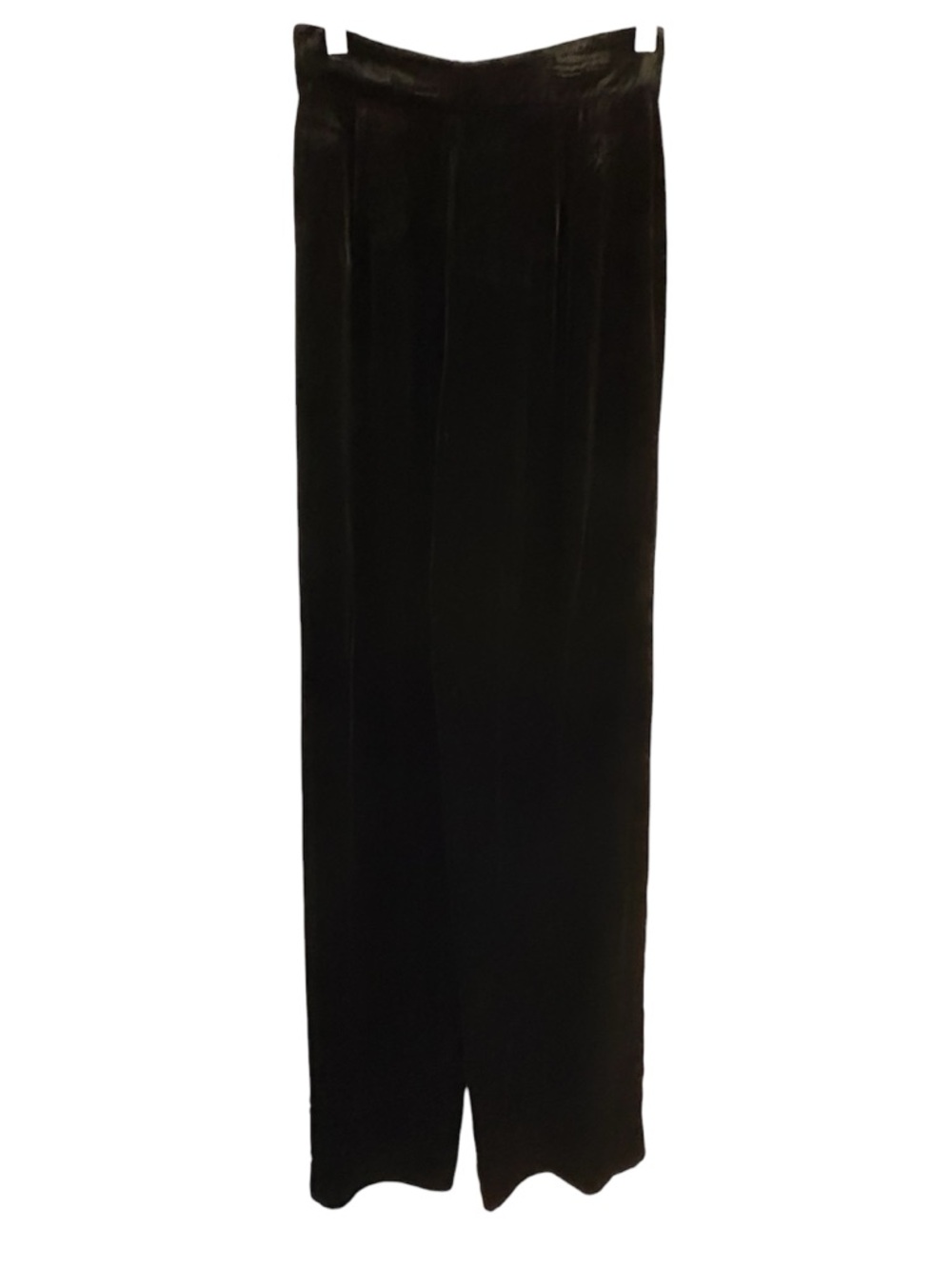 Zara Women Mulberry Silk Blend Wide Leg High Rise Velvet Pants NWT XS - Picture 3 of 6